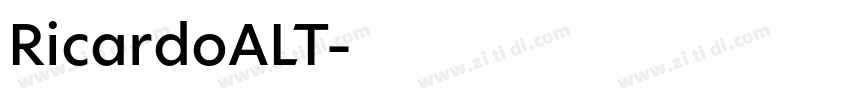 RicardoALT字体转换