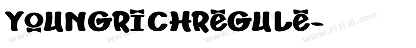 YoungRichRegule字体转换