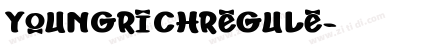 YoungRichRegule字体转换