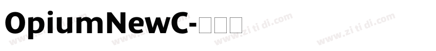 OpiumNewC字体转换