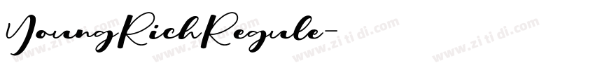 YoungRichRegule字体转换