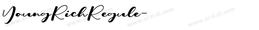 YoungRichRegule字体转换