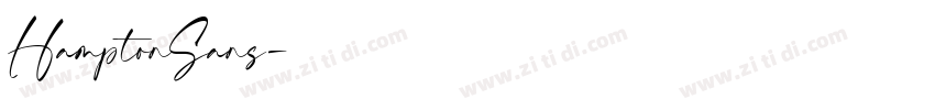 HamptonSans字体转换