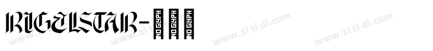 rigelstar字体转换