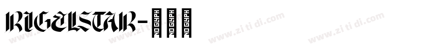 rigelstar字体转换