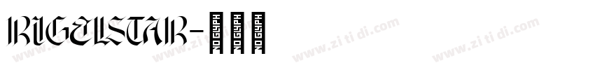 rigelstar字体转换