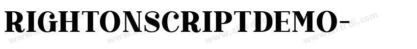 RightonScriptDEMO字体转换