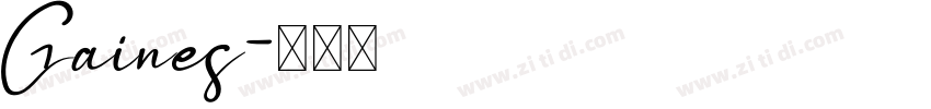 Gaines字体转换