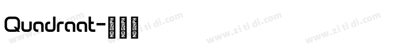 Quadraat字体转换