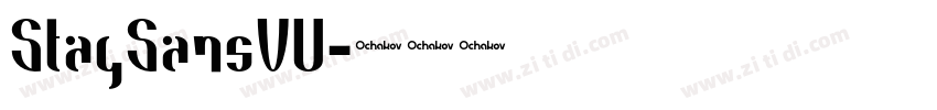 StagSansVU字体转换