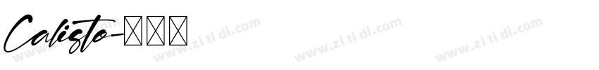 Calisto字体转换