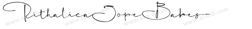 RithalicaJopeBabes字体转换