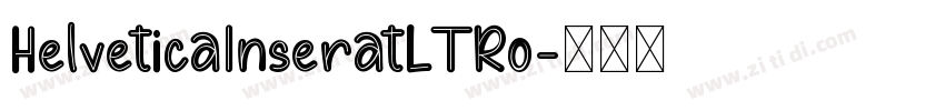 HelveticaInseratLTRo字体转换