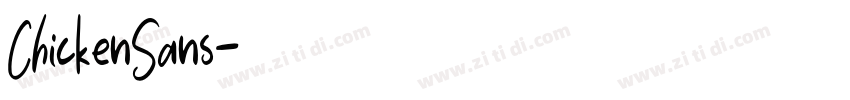 ChickenSans字体转换