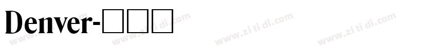 Denver字体转换