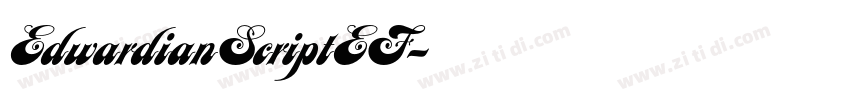 EdwardianScriptEF字体转换