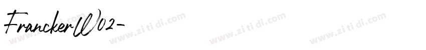 FranckerW02字体转换