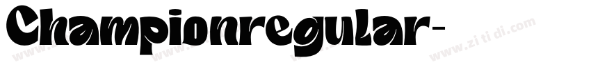 Championregular字体转换