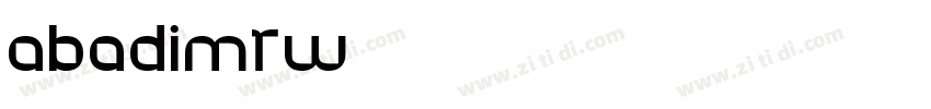 AbadiMTW01字体转换