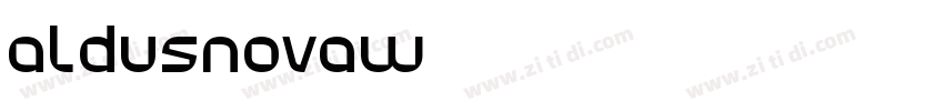 AldusnovaW01字体转换