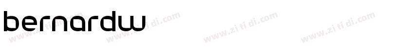 BernardW01字体转换