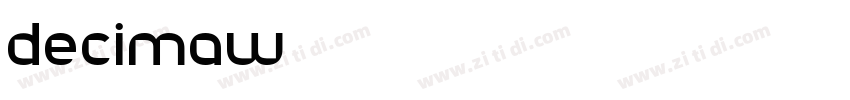 DecimaW01字体转换