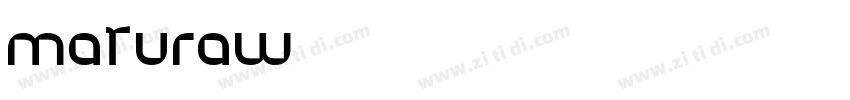 MaturaW01字体转换