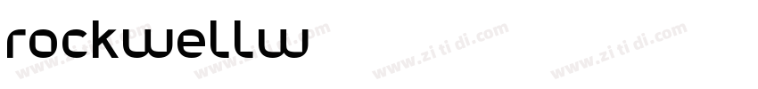 RockwellW01字体转换