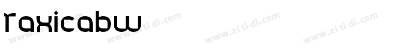 TaxicabW01字体转换