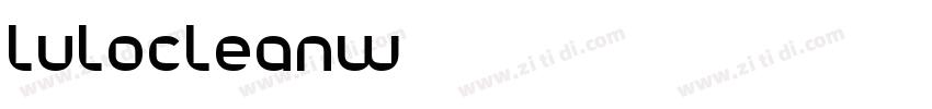 lulocleanw01字体转换