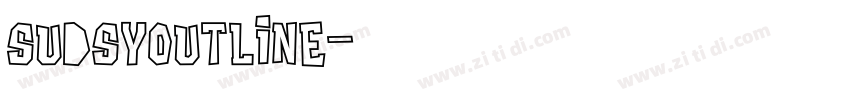 SudsyOutline字体转换 SudsyOutline字体转换