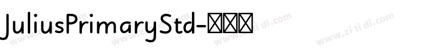 JuliusPrimaryStd字体转换