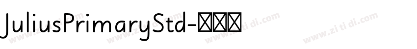 JuliusPrimaryStd字体转换