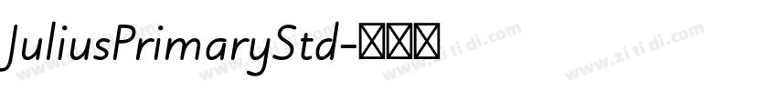 JuliusPrimaryStd字体转换