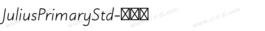JuliusPrimaryStd字体转换