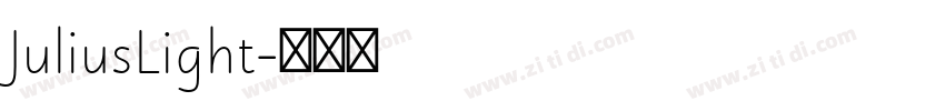 JuliusLight字体转换