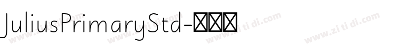 JuliusPrimaryStd字体转换