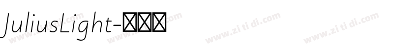 JuliusLight字体转换