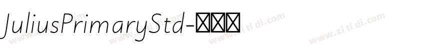 JuliusPrimaryStd字体转换
