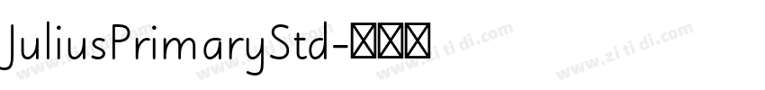 JuliusPrimaryStd字体转换