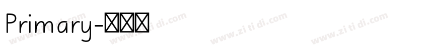 Primary字体转换