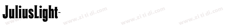 JuliusLight字体转换