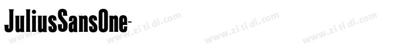 JuliusSansOne字体转换