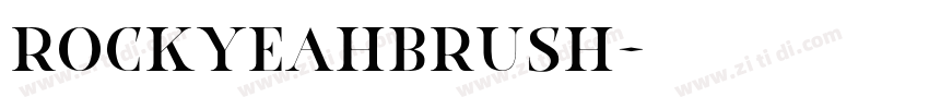 RockyeahBrush字体转换