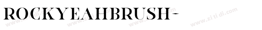 RockyeahBrush字体转换