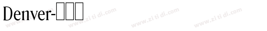 Denver字体转换
