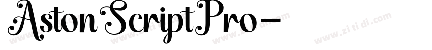 AstonScriptPro字体转换