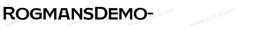 RogmansDemo字体转换