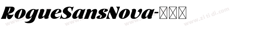 RogueSansNova字体转换