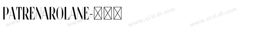 PatrenaRolane字体转换
